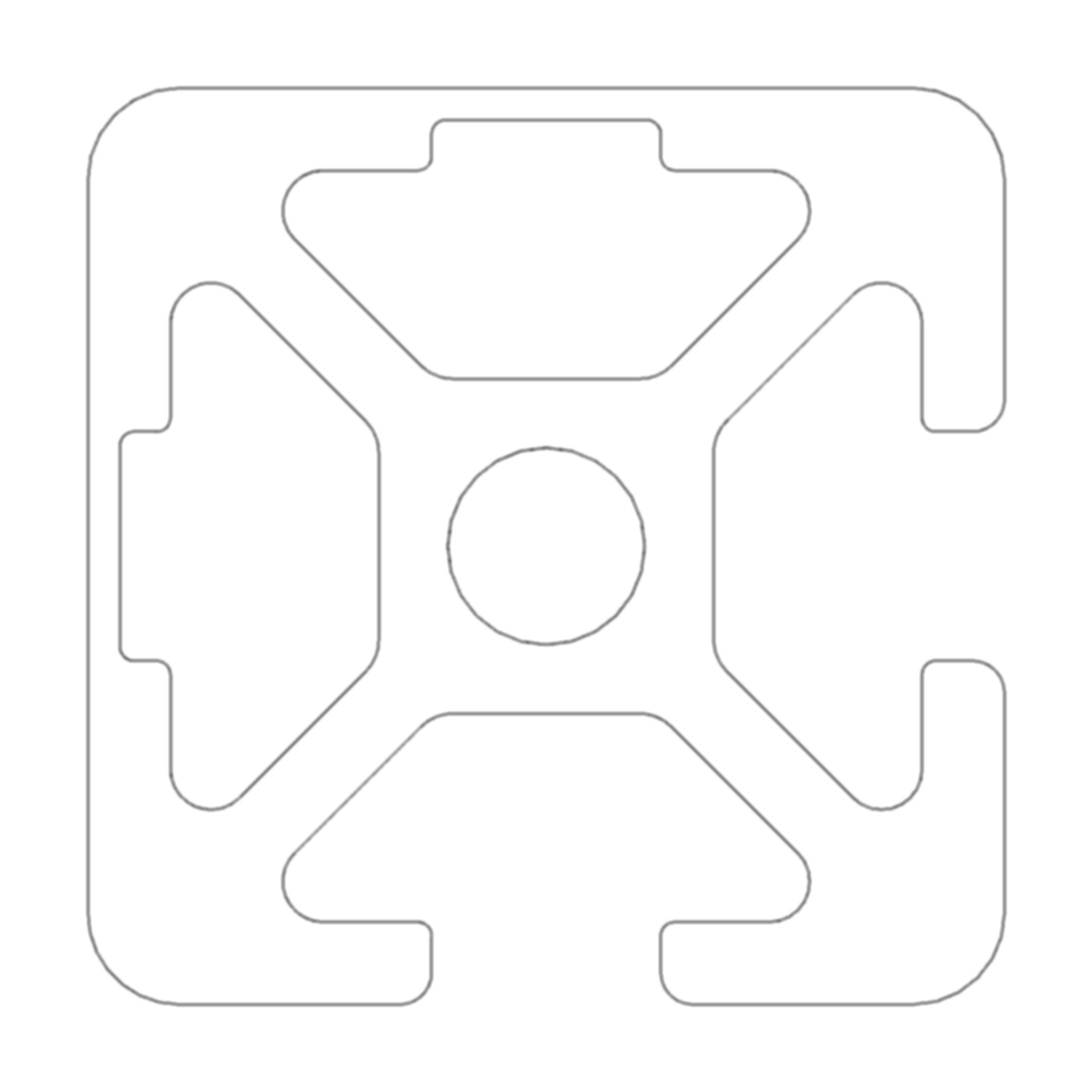 Profil A5 20x20 2N 90°