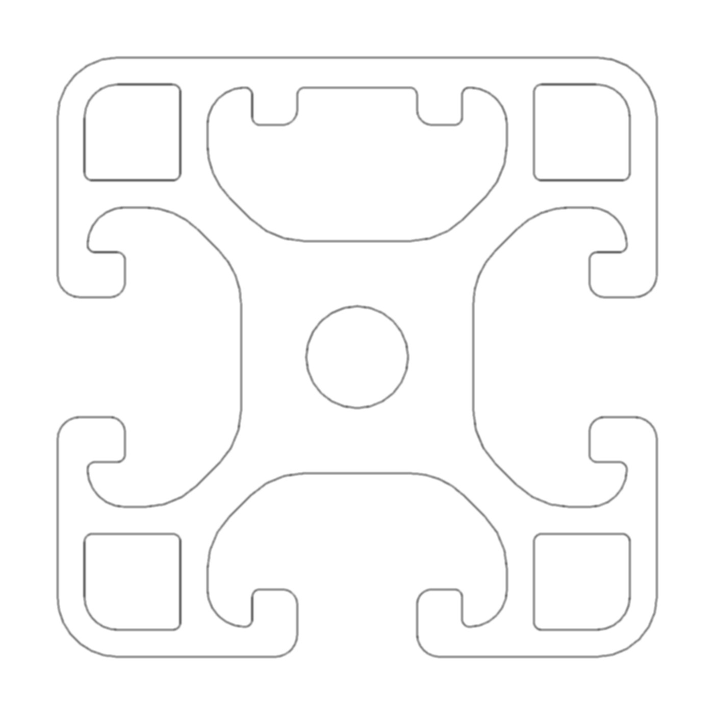Profil A8 40x40 leicht - 1N