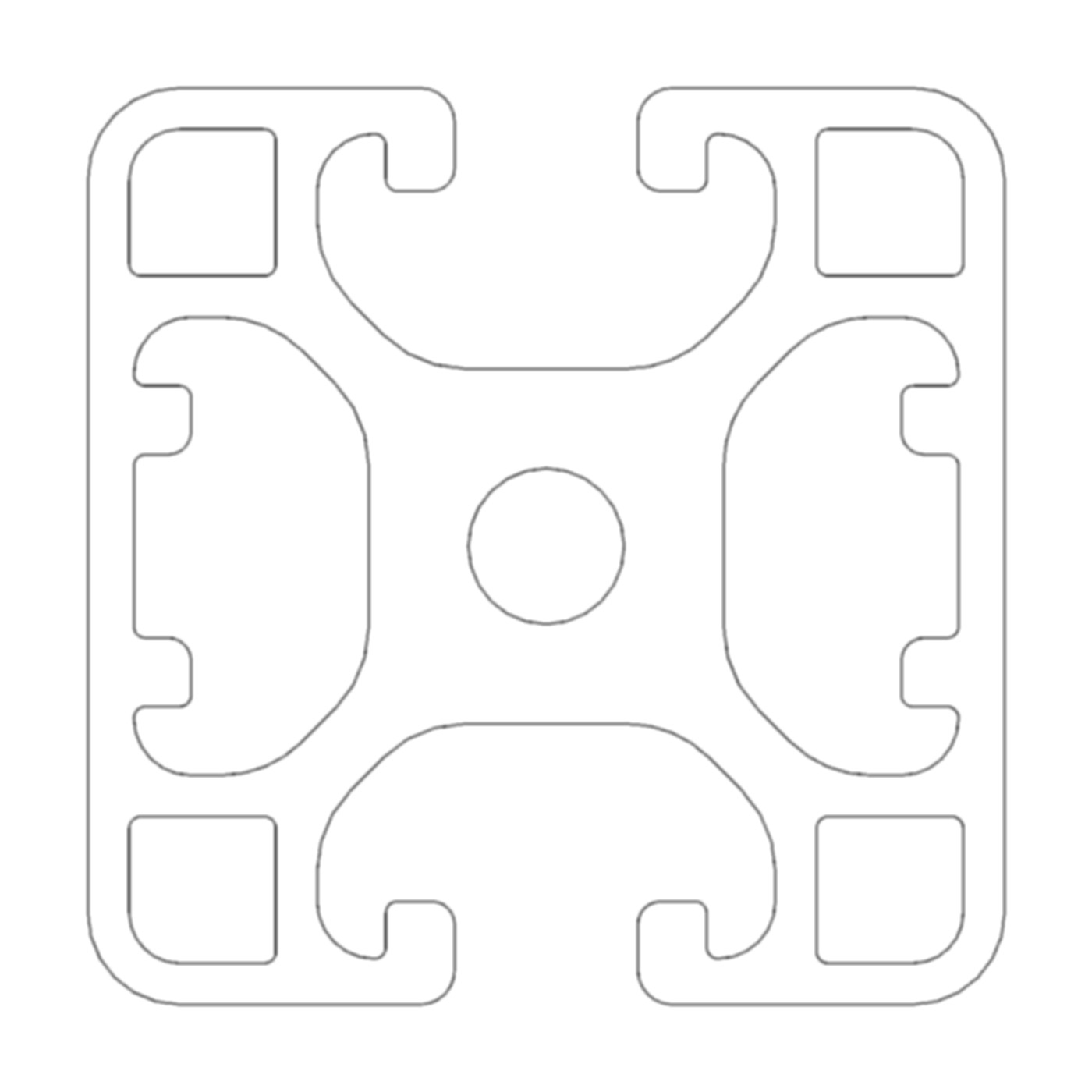 Profil A8 40x40 leicht - 2N 180°