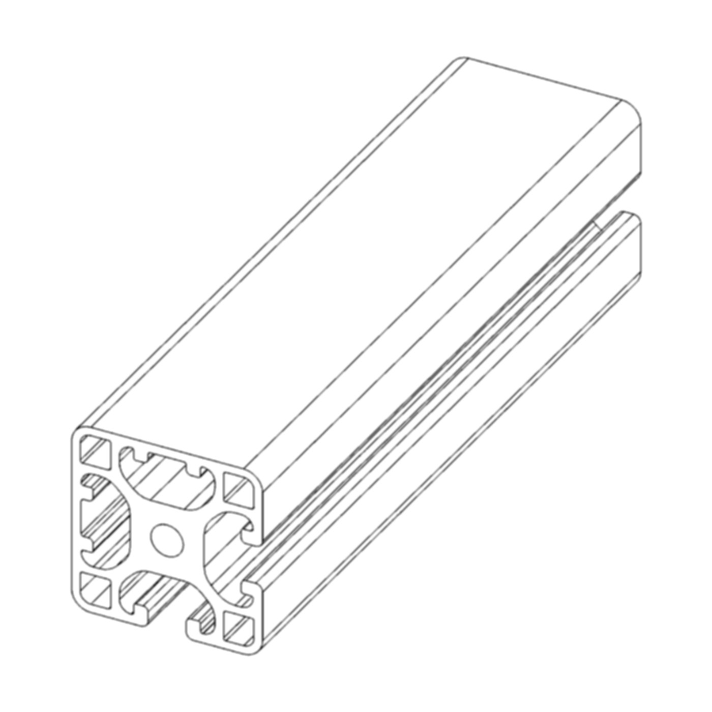 Profil A8 40x40 leicht - 2N 90°