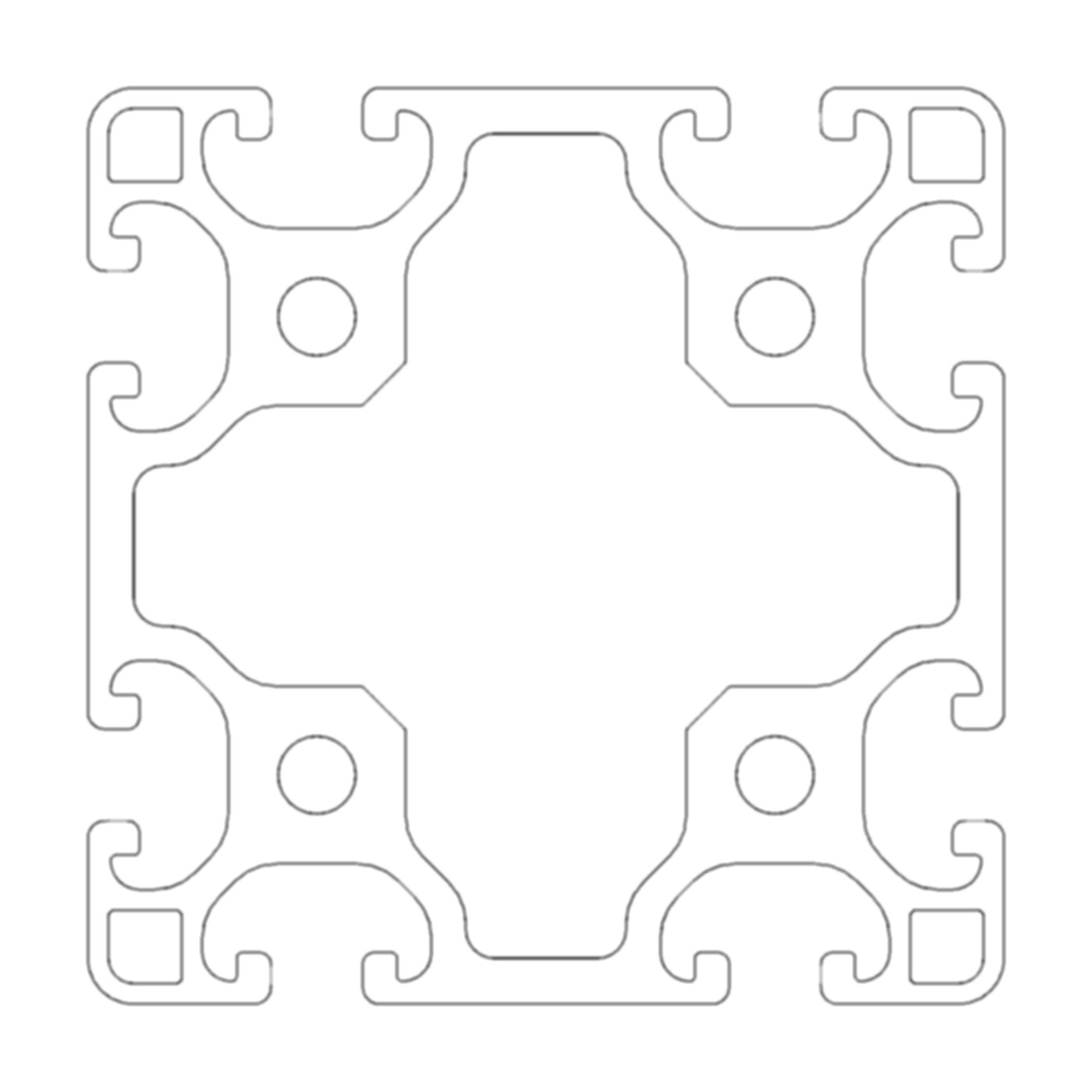 Profil A8 80x80 leicht