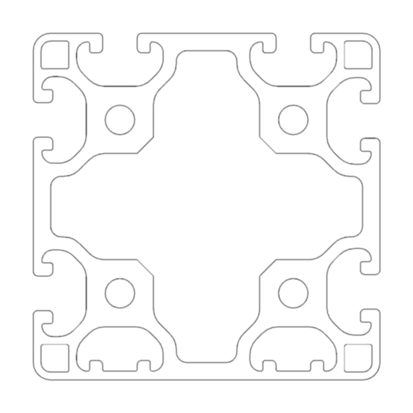 Profil A8 80x80 leicht - 2N