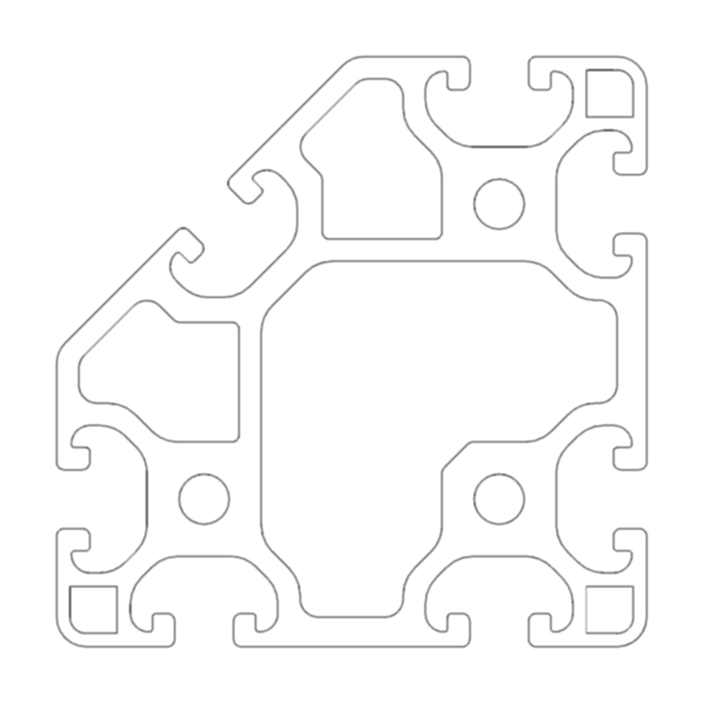 Profil A8 80x80 leicht - 45°