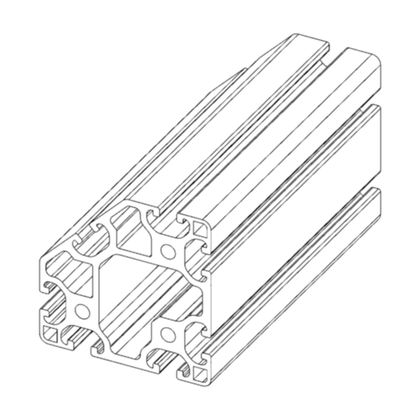 Profil A8 80x80 leicht - 45°