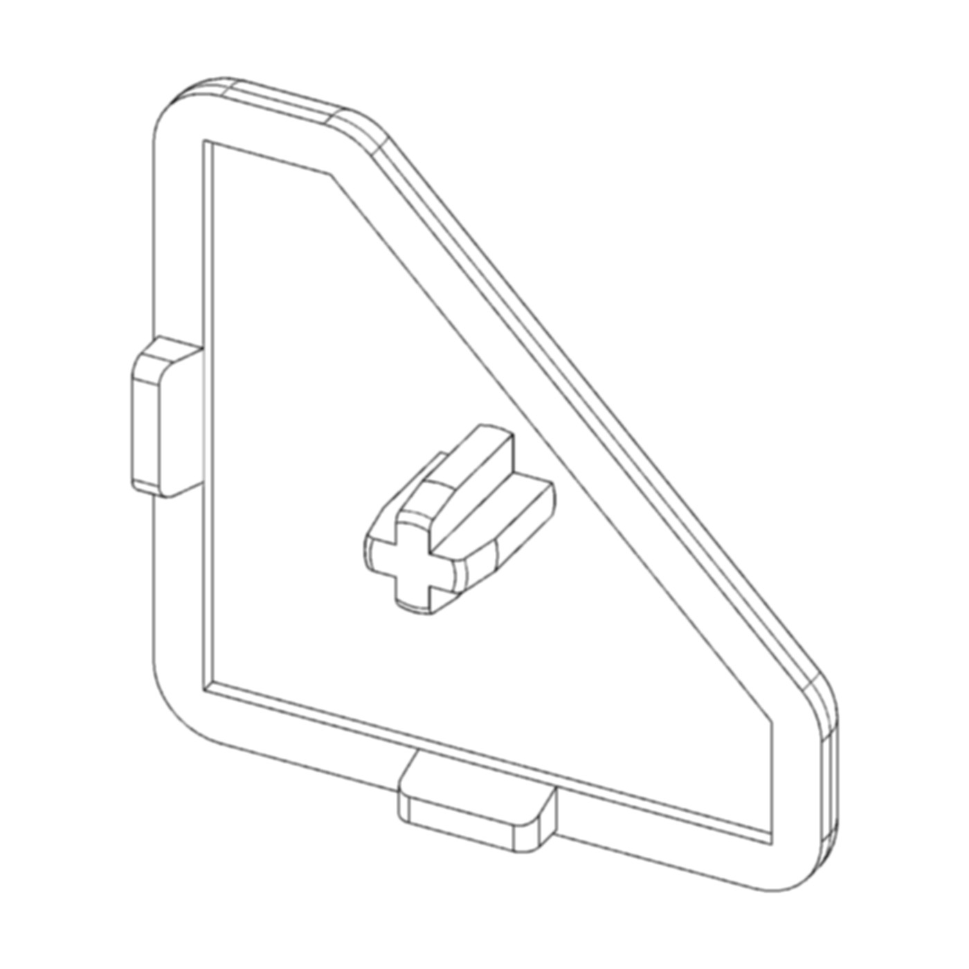 Abdeckkappe A8 40x40 45°