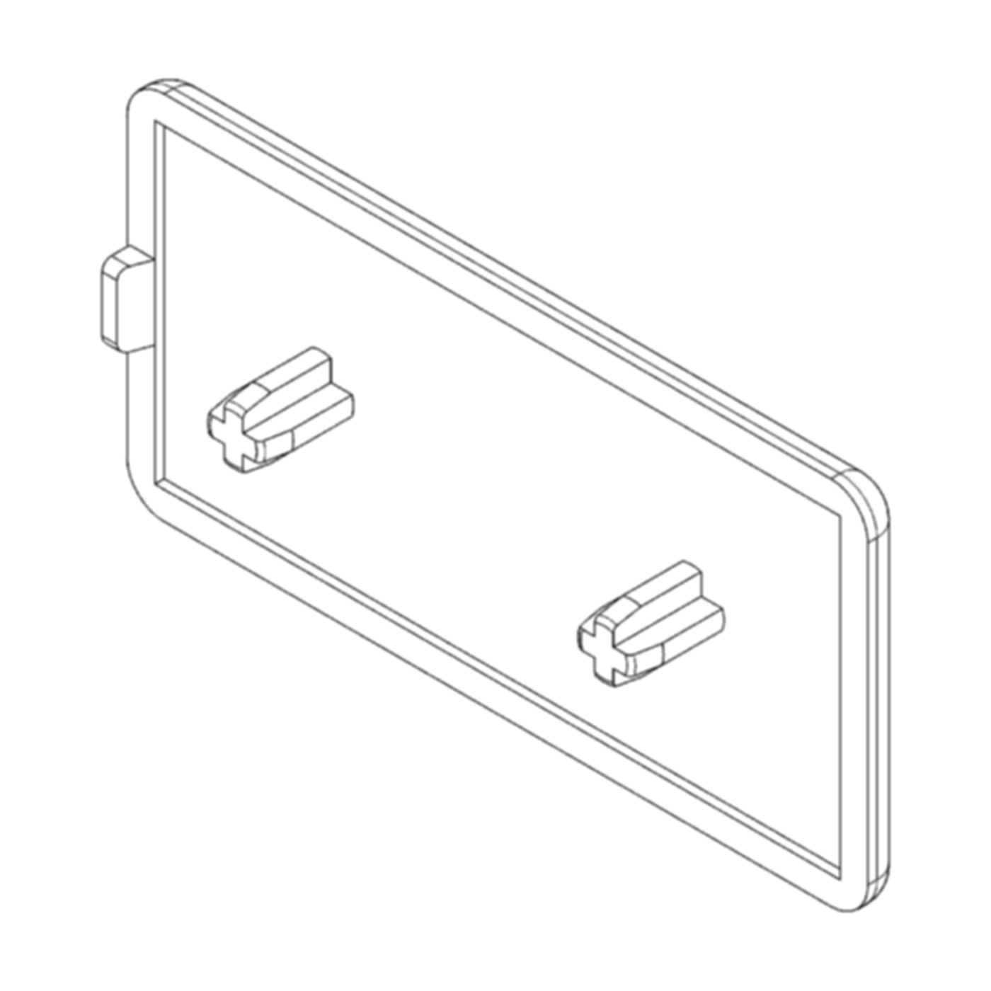 Abdeckkappe A8 80x40