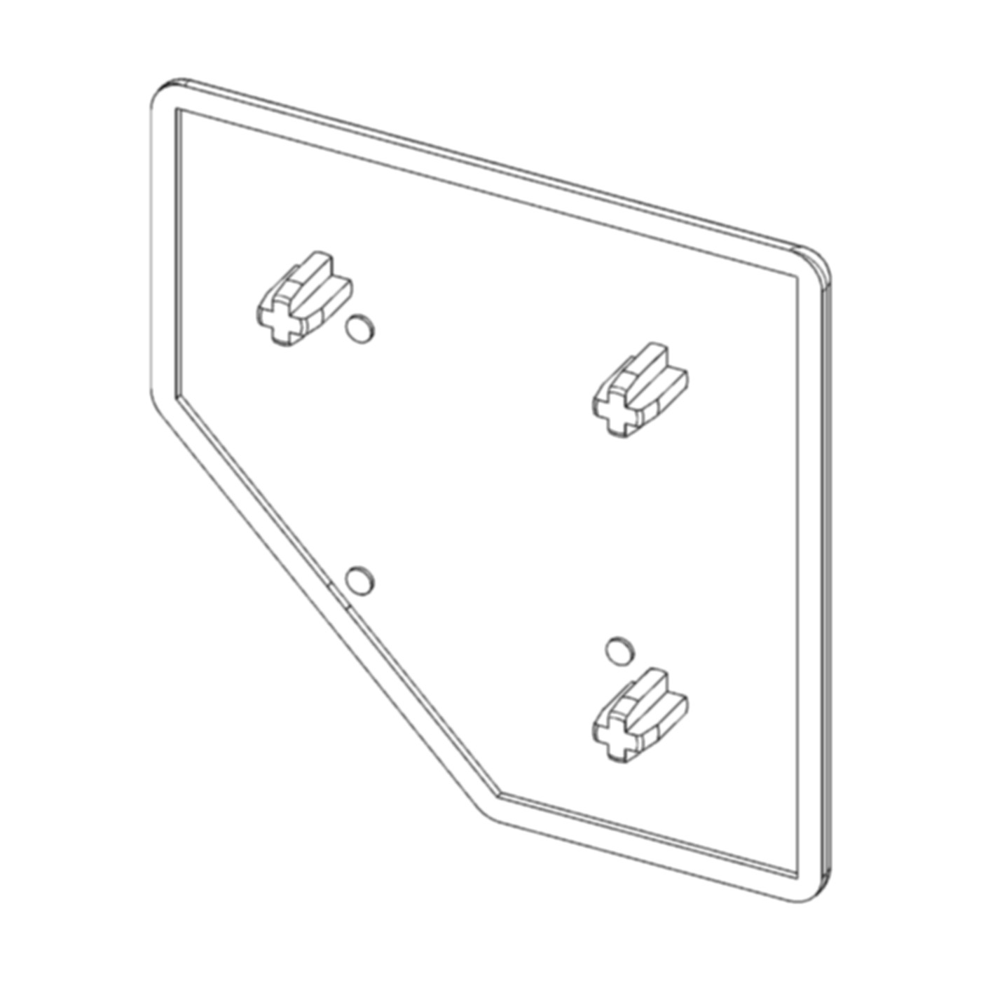 Abdeckkappe A8 80x80 45°