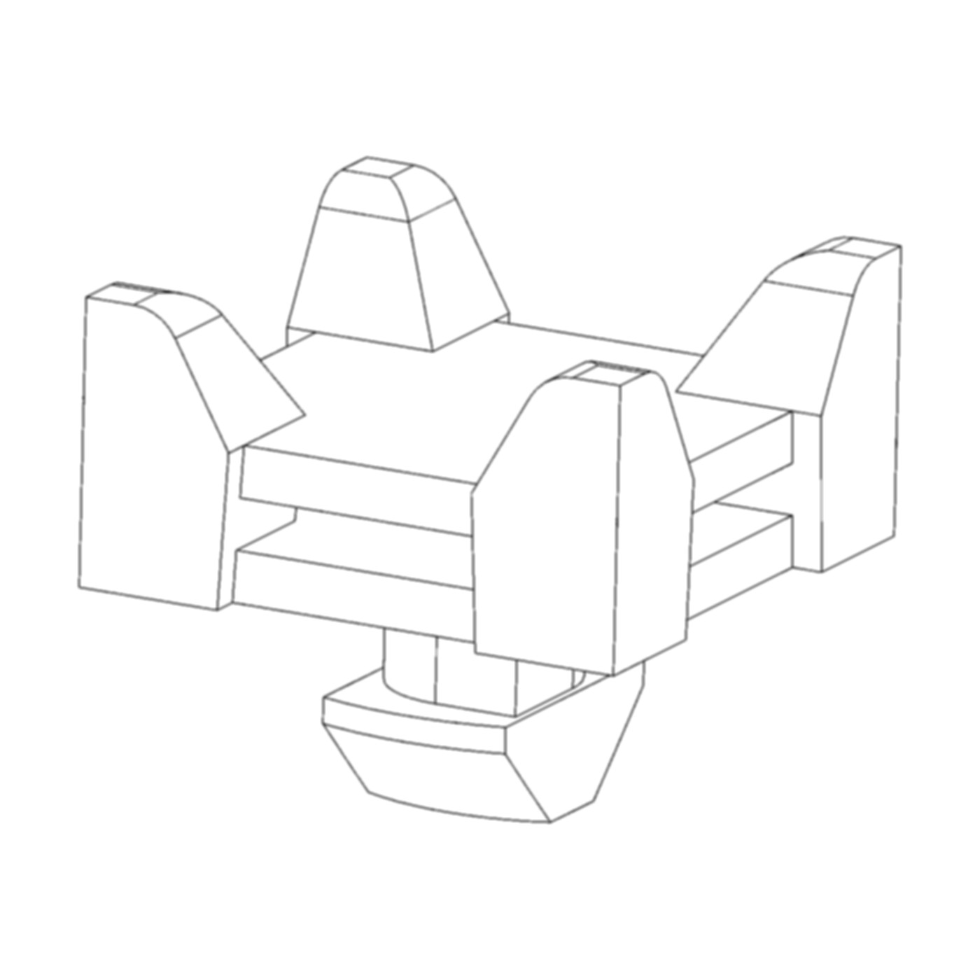 Kabelbinderblock