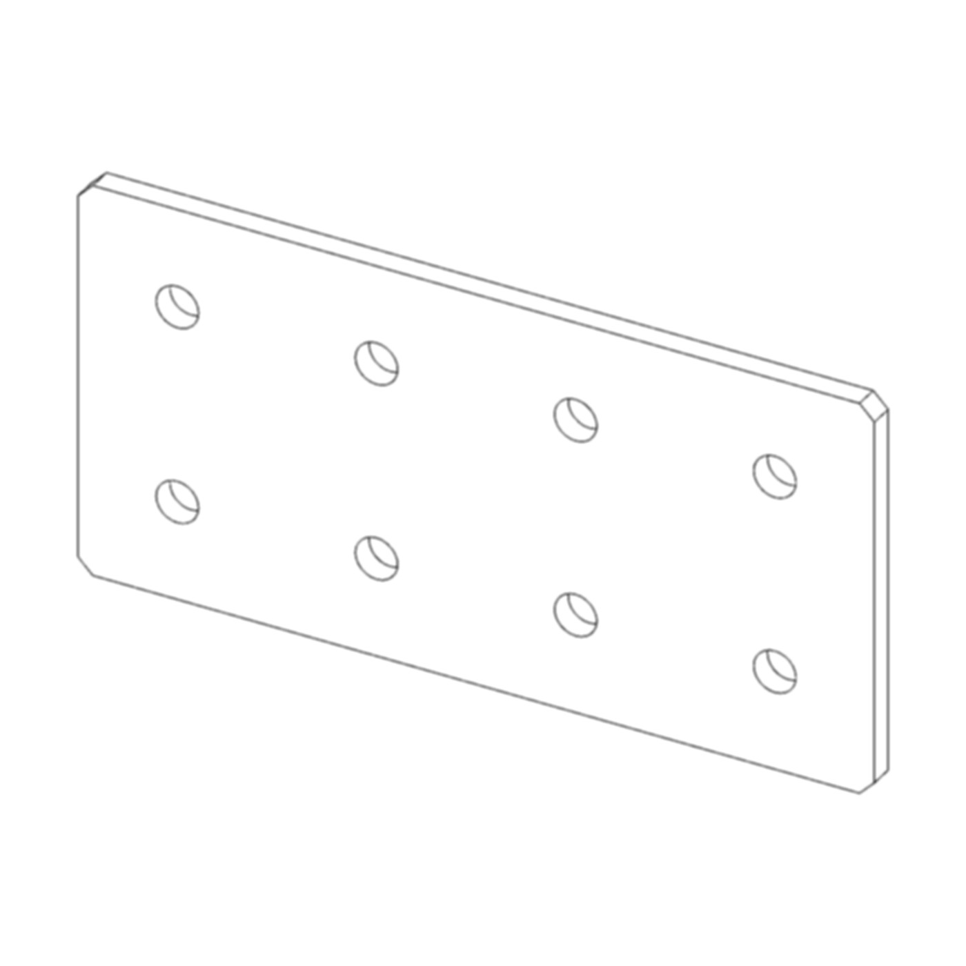 Lasche A8 160x80x5